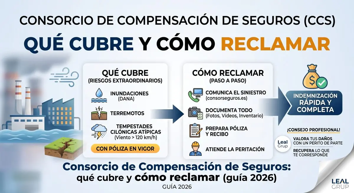 Nave industrial inundada tras lluvias extraordinarias cubiertas por el Consorcio