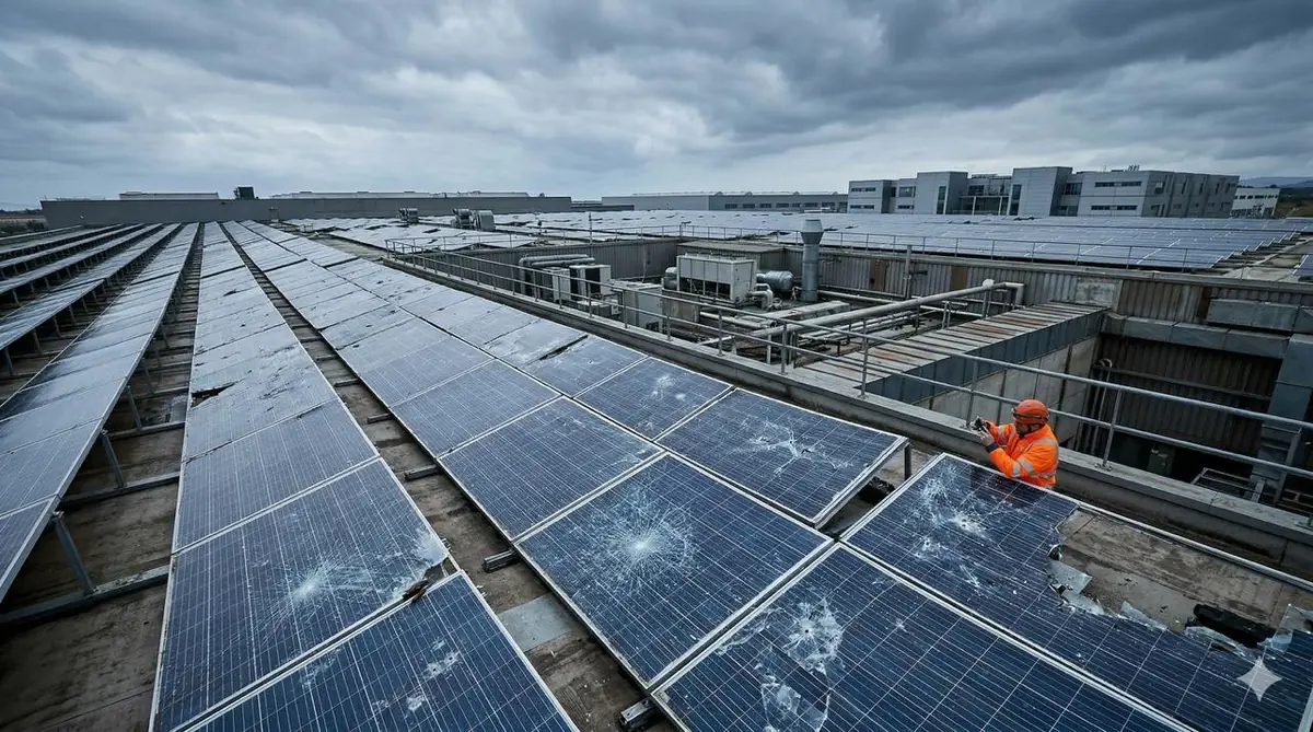 Paneles solares averiados: quién paga y cómo se valora el daño